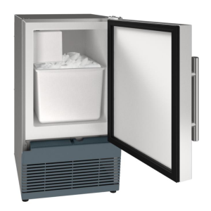 Ice Maker 15" Reversible Hinge Stainless Solid 115v