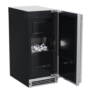 Craft Clear Ice Machine 15" Pump Reversible Hinge Stainless Solid 115v BrightShield