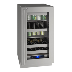 Beverage Center 18" Lock Right Hinge Stainless 115v