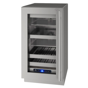 Beverage Center 18" Lock Left Hinge Stainless 115v