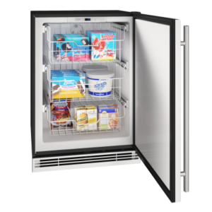 Convertible Freezer 24" Reversible Hinge Stainless Solid 115v