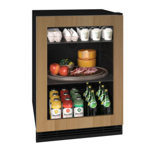 Glass Refrigerator 24" Reversible Hinge Integrated Frame 115v