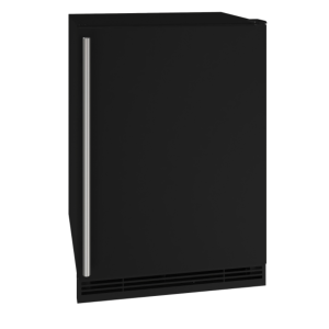 Refrigerator Freezer 24" Reversible Hinge Black Solid 115v
