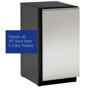 Stainless Handleless Panel 15" Solid - Euro Style