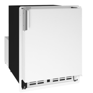 Marine Ice Flange To Cabinet 14" Reversible Hinge White Solid 115v