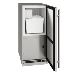 Outdoor Ice Maker 15" Reversible Hinge Stainless 115v