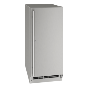 Outdoor Solid Refrigerator 15" Lock Reversible Hinge Stainless 115v