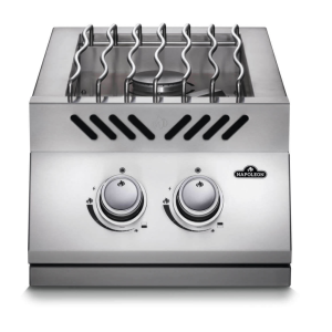 Built-in 500 Series Inline Dual Range Top Burner, Stainless Steel Cover