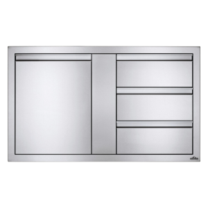 42" X 24" Large Single Door & Triple Drawer