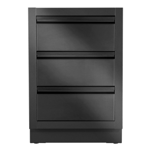 OASIS™ Three Drawer Cabinet, Matte Black