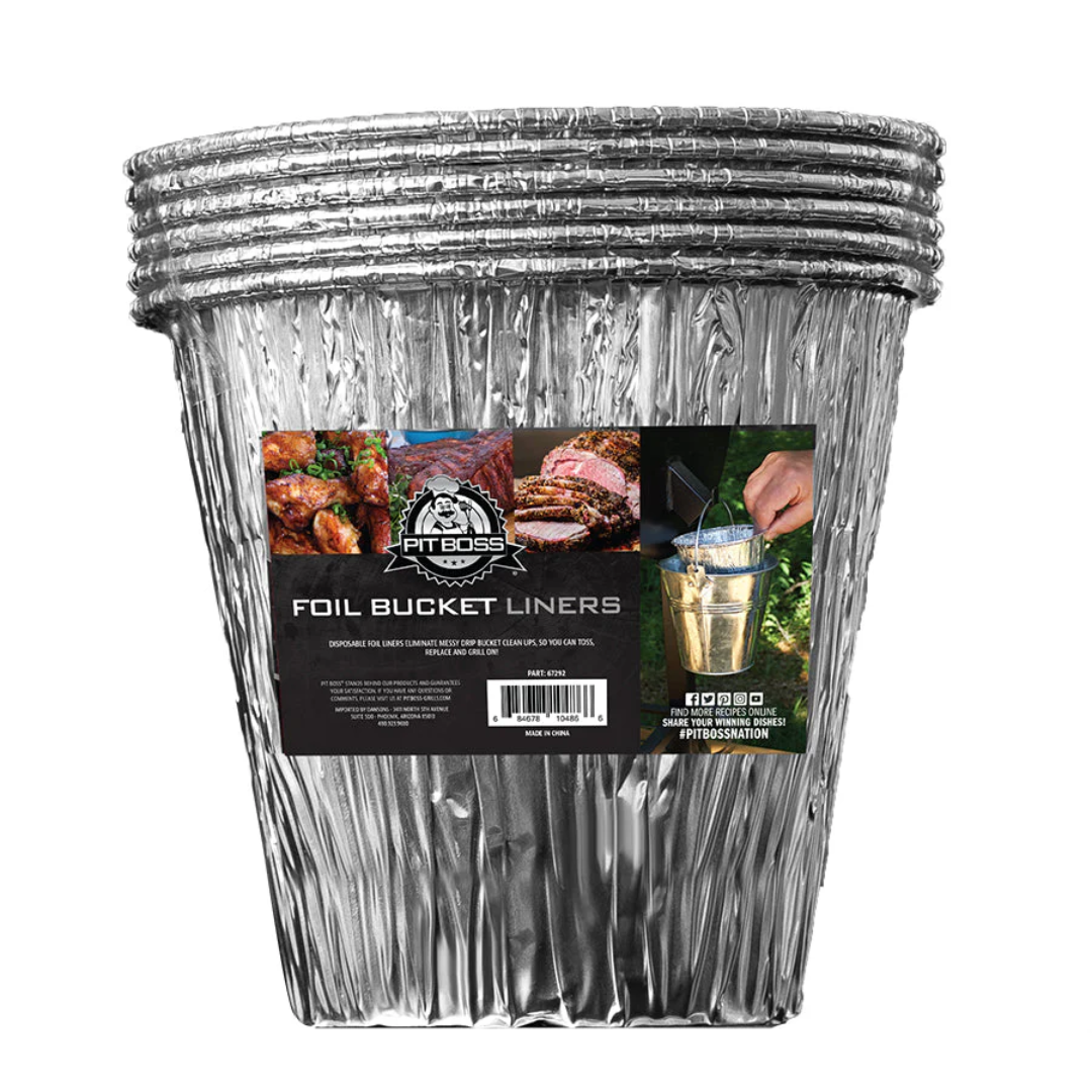 PB Grease Bucket Foil Liners - 6pk