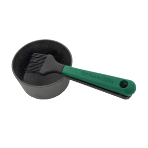 Cast Iron Sauce Pot w/ Basting Brush