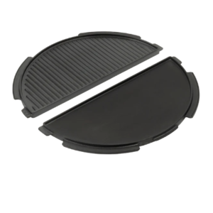 Half Moon Cast Iron Dual Side Plancha Griddle (2XL, XL, Large EGGspander)