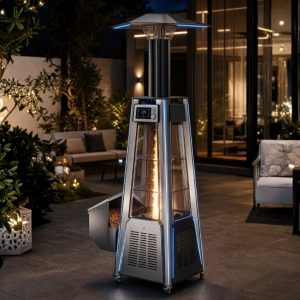 Patio pellet heater