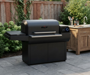 Wood pellet grill, 1500 sq.in cooking area from BBQ Grill People in Magnolia, Texas. best pellet grills in texas.