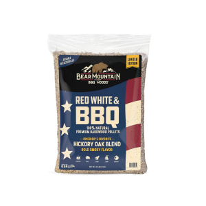 Premium Wood Pellets Red White & BBQ Bear Mountain